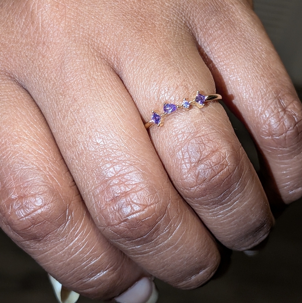 925 beautiful sparkling promise ring sz 6 - Picture 12 of 16